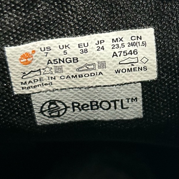 NEW NIB Timberland Women Sz 7 black Full Grain Leather Cortina Valley Tall Boot - Picture 7 of 10